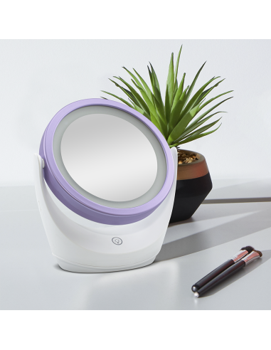 Miroir de table avec zoom 5x, lumière LED,...