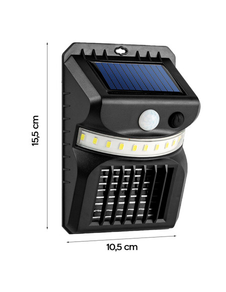 Mini lampe solaire à charge LED Répulsif anti-moustiques à capteur mouvement UV