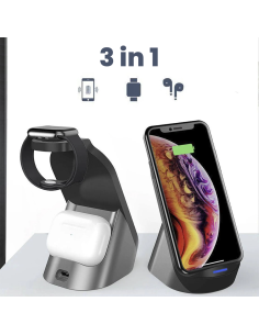 Chargeur sans fil magnétique 3 en 1 pour écouteurs,... 2