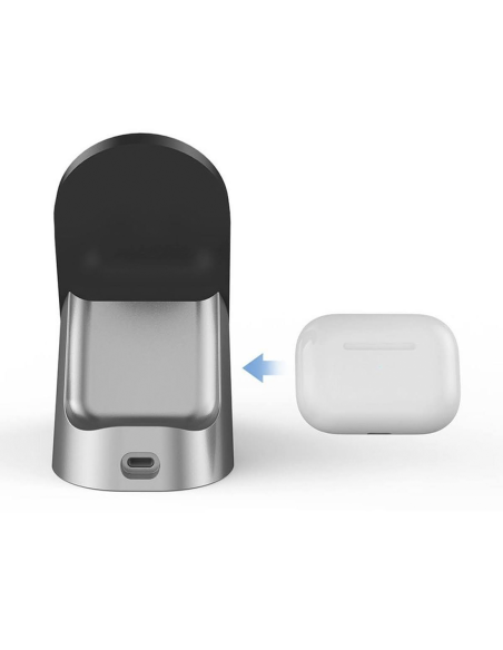 Chargeur sans fil magnétique 3 en 1 pour écouteurs, smartphone et smartwatch