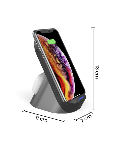 Chargeur sans fil magnétique 3 en 1 pour écouteurs, smartphone et smartwatch
