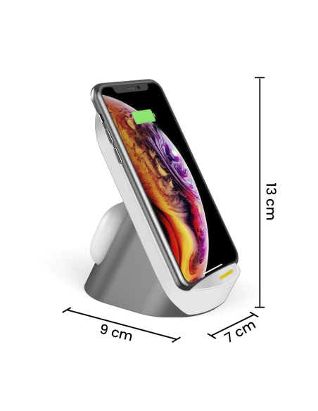 Chargeur sans fil magnétique 3 en 1 pour écouteurs, smartphone et smartwatch