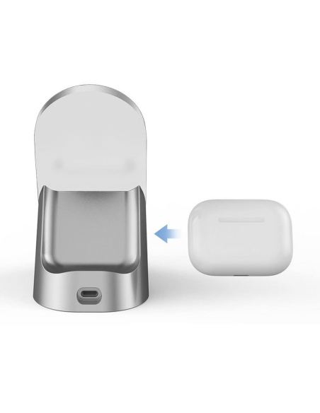 Chargeur sans fil magnétique 3 en 1 pour écouteurs, smartphone et smartwatch