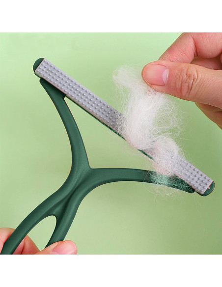 Ensemble de 2 Enleveurs de Peluches Manuelles Brosse Gratte-Peluches Portable