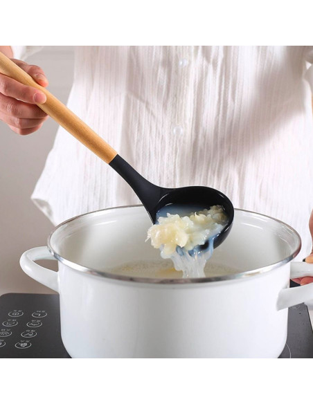 Set 12 ustensiles cuisine silicone qualité alimentaire antiadhésifs résistants