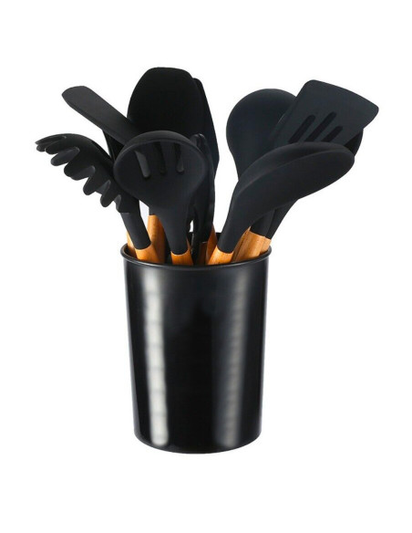 Set 12 ustensiles cuisine silicone qualité alimentaire antiadhésifs résistants