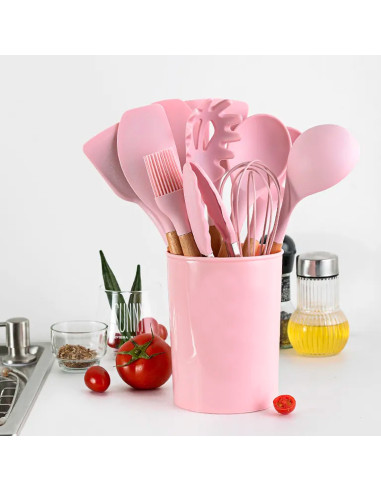 Set 12 ustensiles cuisine silicone qualité...