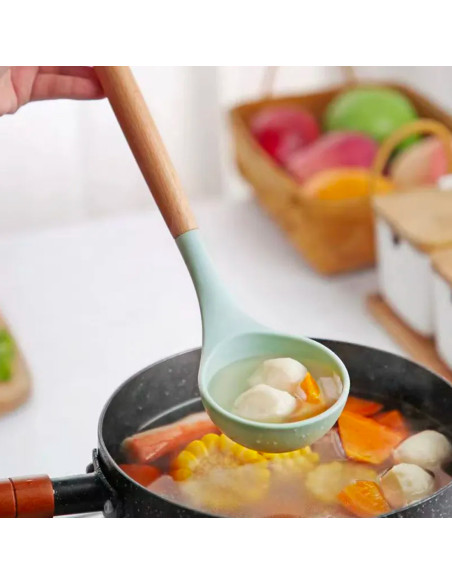 Set 12 ustensiles cuisine silicone qualité alimentaire antiadhésifs résistants