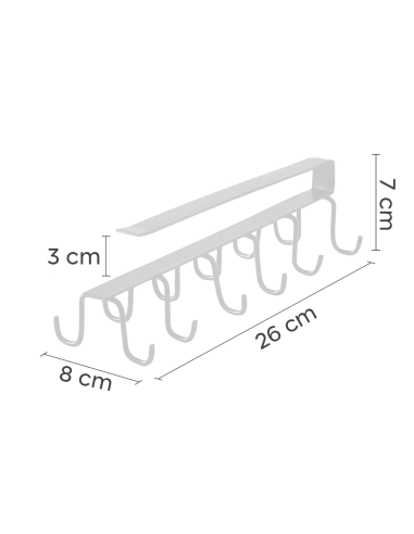 Support suspendu pour tasses et verres avec 12...
