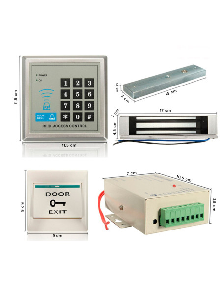 Kit de Système de Serrure Électronique de Contrôle d'Accès RFID