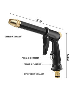Tuyau de jardin en plastique de 5m avec pistolet... 2