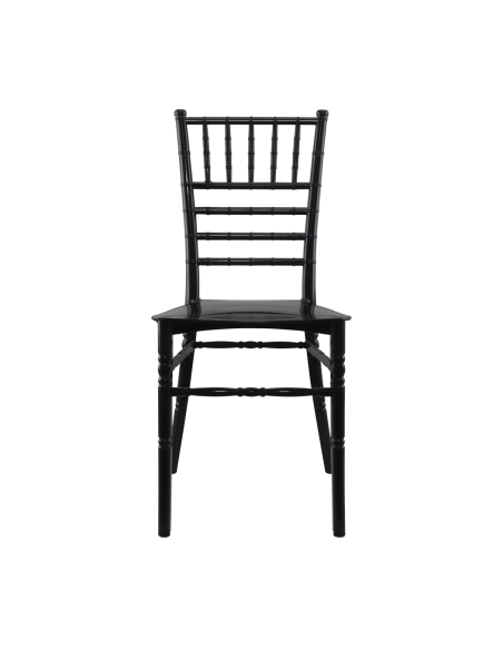 Ensemble de 2 chaises Chiavari noires au design vintage classique