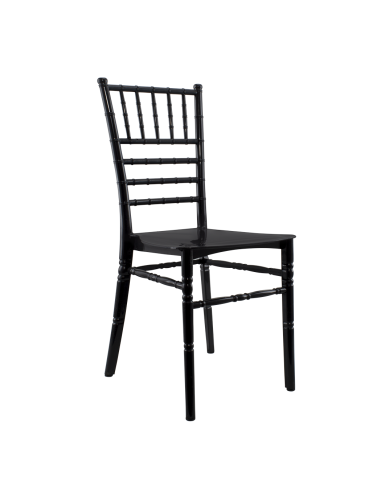 Ensemble de 2 chaises Chiavari noires au design...