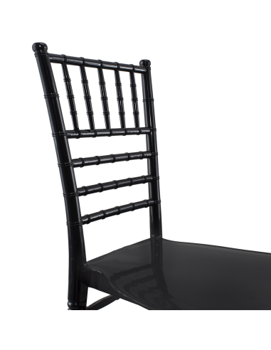 Ensemble de 6 chaises Chiavari noires au design...