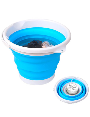 Sèche-linge pliable silicone 10L mini lave-linge portable avec turbine  rotative