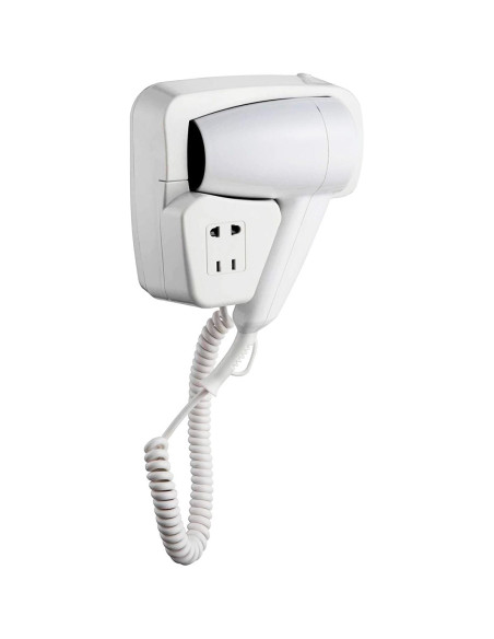 Sèche-cheveux mural pour hôtel B&B entièrement professionnel  1300W 2 vitesses