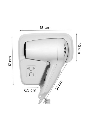 Sèche-cheveux mural pour hôtel B&B entièrement...