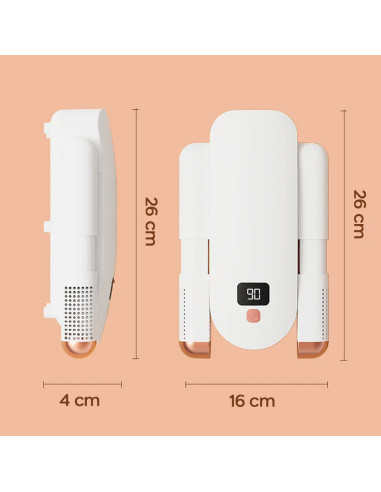 Séchoir chaussures électrique 300W avec écran...