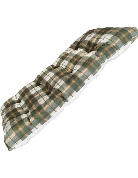 Coussin remplacement rembourré bois pour fauteuil relaxant MAS026 Motif écossais