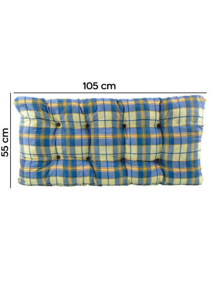 Coussin remplacement rembourré bois pour fauteuil relaxant MAS026 Motif écossais