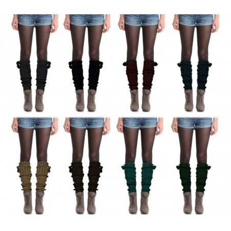 Paquet de 4 jambières à pompom - femme - Vêtements pour enfants -