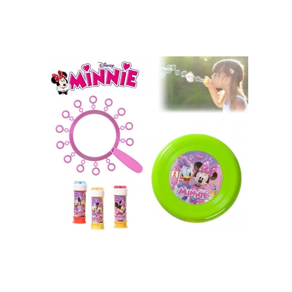 Ensemble de jouets pour les garçons et les filles (frisbee + trompettes à bulles)