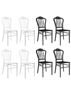 Set 4 chaises Emilia en polypropylène design pour la...