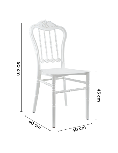 Set 4 chaises Emilia en polypropylène design...