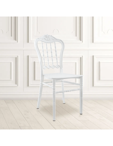 Set 4 chaises Emilia en polypropylène design pour la restauration et événements