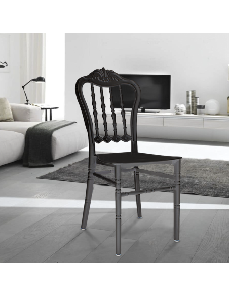 Set 6 chaises Emilia en polypropylène design pour la restauration et événements