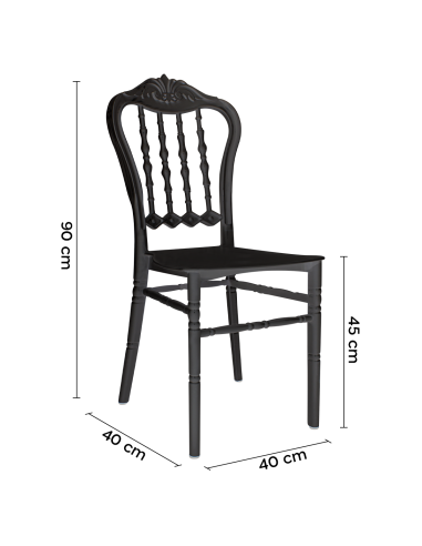 Set 6 chaises Emilia en polypropylène design...