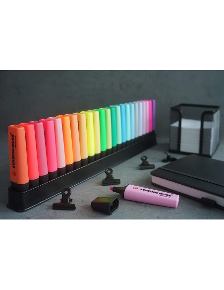 Surligneurs STABILO BOSS Original 23 Couleurs Assorties Édition 50e Anniversaire