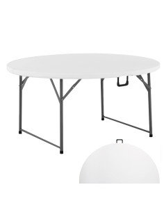 Table pliante ronde ASIA de 150 cm en résine blanche pour...