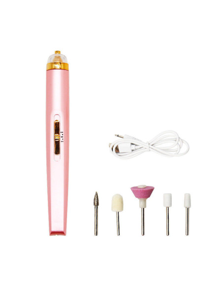 Mini Ponceuse à Ongles Électrique Portable Rechargeable 12000 tr/min 2 Vitesses