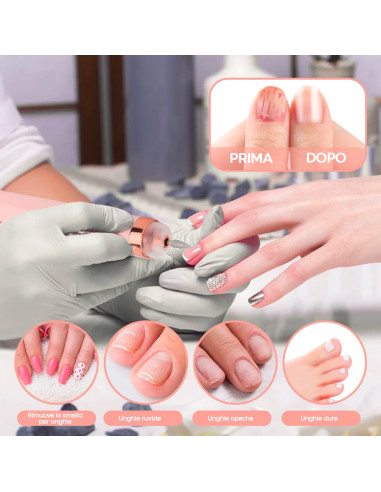 Mini Ponceuse à Ongles Électrique Portable...