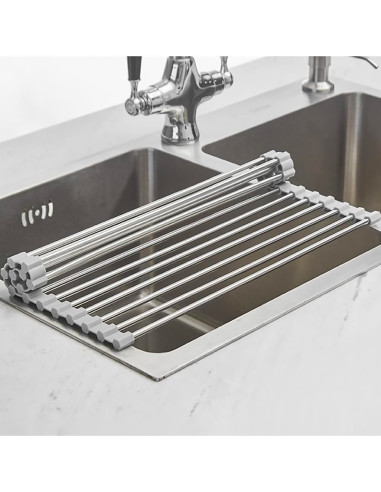 Égouttoir Pliable pour Évier Gain de Place en...