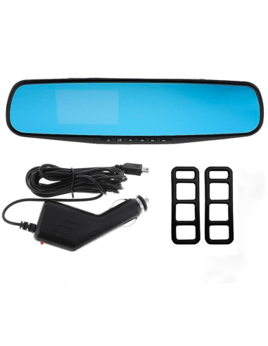 Rétroviseur avec caméra et écran LCD 4.3" DVR...