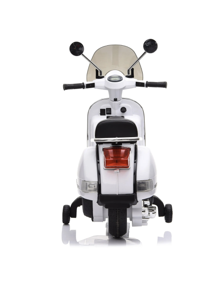 LT887 Moto électrique PIAGGIO pour enfants VESPA PX avec roulettes laterales