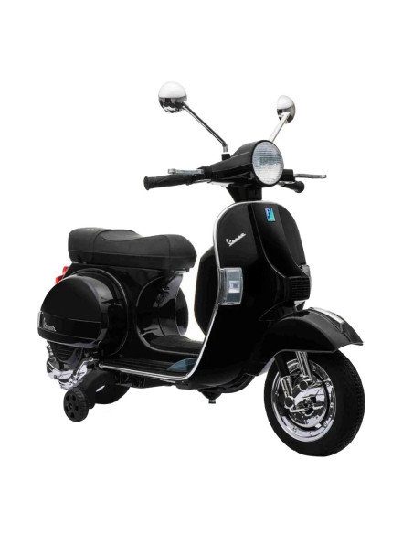 LT887 Moto électrique PIAGGIO pour enfants VESPA PX avec roulettes laterales