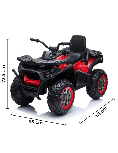 Quad électrique LT898 ATV 2.0 pour enfants avec MP3 et 4 amortisseurs