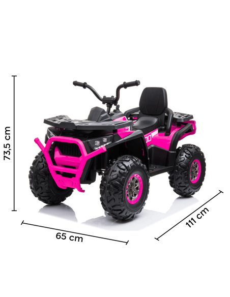 Quad électrique LT898 ATV 2.0 pour enfants avec MP3 et 4 amortisseurs