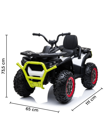 Quad électrique LT898 ATV 2.0 pour enfants avec MP3 et 4 amortisseurs