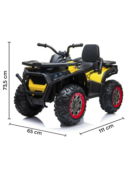 Quad électrique LT898 ATV 2.0 pour enfants avec MP3 et 4 amortisseurs