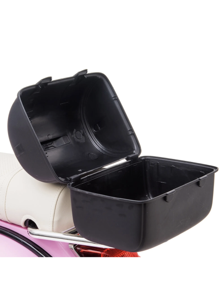 Piaggio Vespa PX 150 Full Electrique 12V pour Enfant avec coffre et paravent MP3
