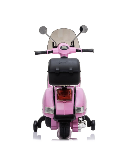 Piaggio Vespa PX 150 Full Electrique 12V pour Enfant avec coffre et paravent MP3