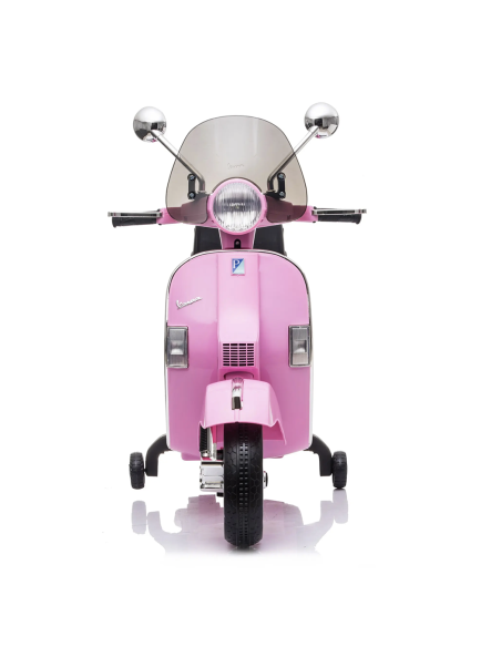 Piaggio Vespa PX 150 Full Electrique 12V pour Enfant avec coffre et paravent MP3