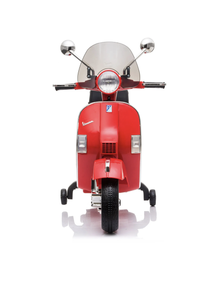 Piaggio Vespa PX 150 Full Electrique 12V pour Enfant avec coffre et paravent MP3