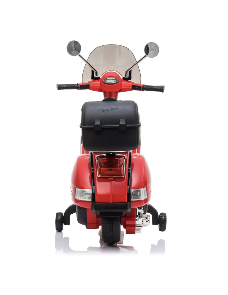 Piaggio Vespa PX 150 Full Electrique 12V pour Enfant avec coffre et paravent MP3