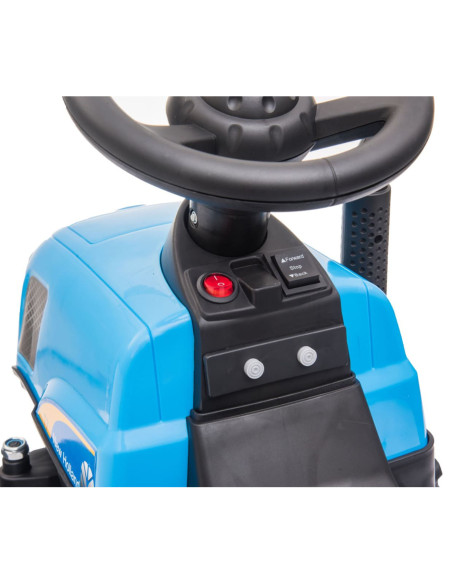 LT921 Tracteur électrique enfants New Holland Small 6V remorque lumières et sons