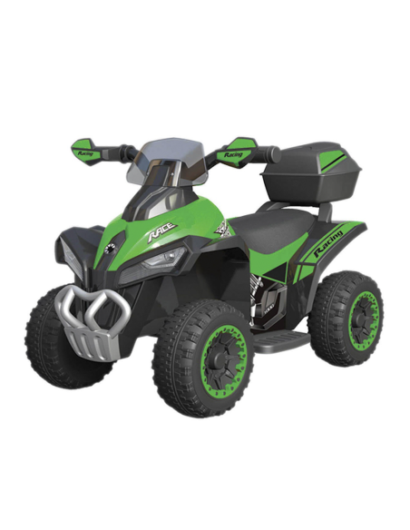LT928 Mini quad électrique enfants Deluxe 6V lumières sons et coffre rangement